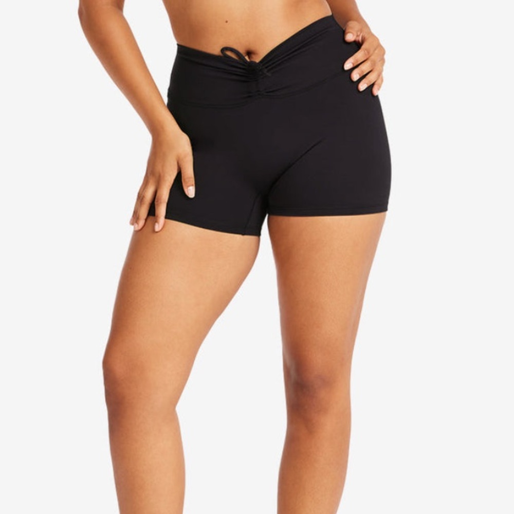 Crop Shop Boutique IM Serenity Drawstring Shorts 4" | Black